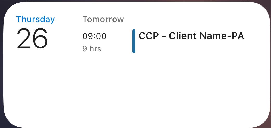 The final calendar result