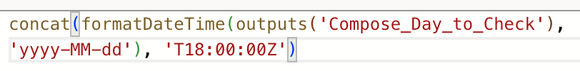 The event retrieval configuration