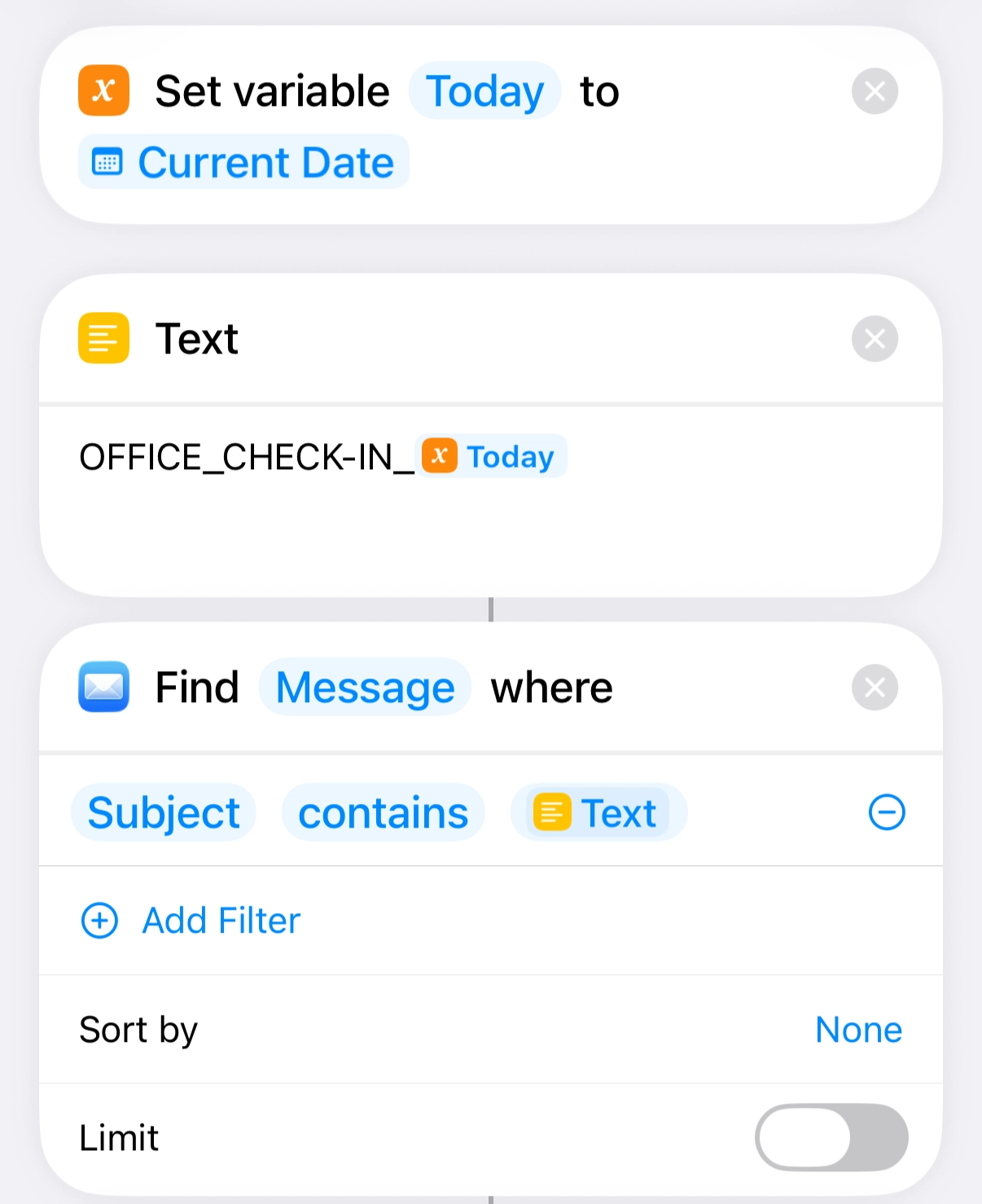 The trigger email check